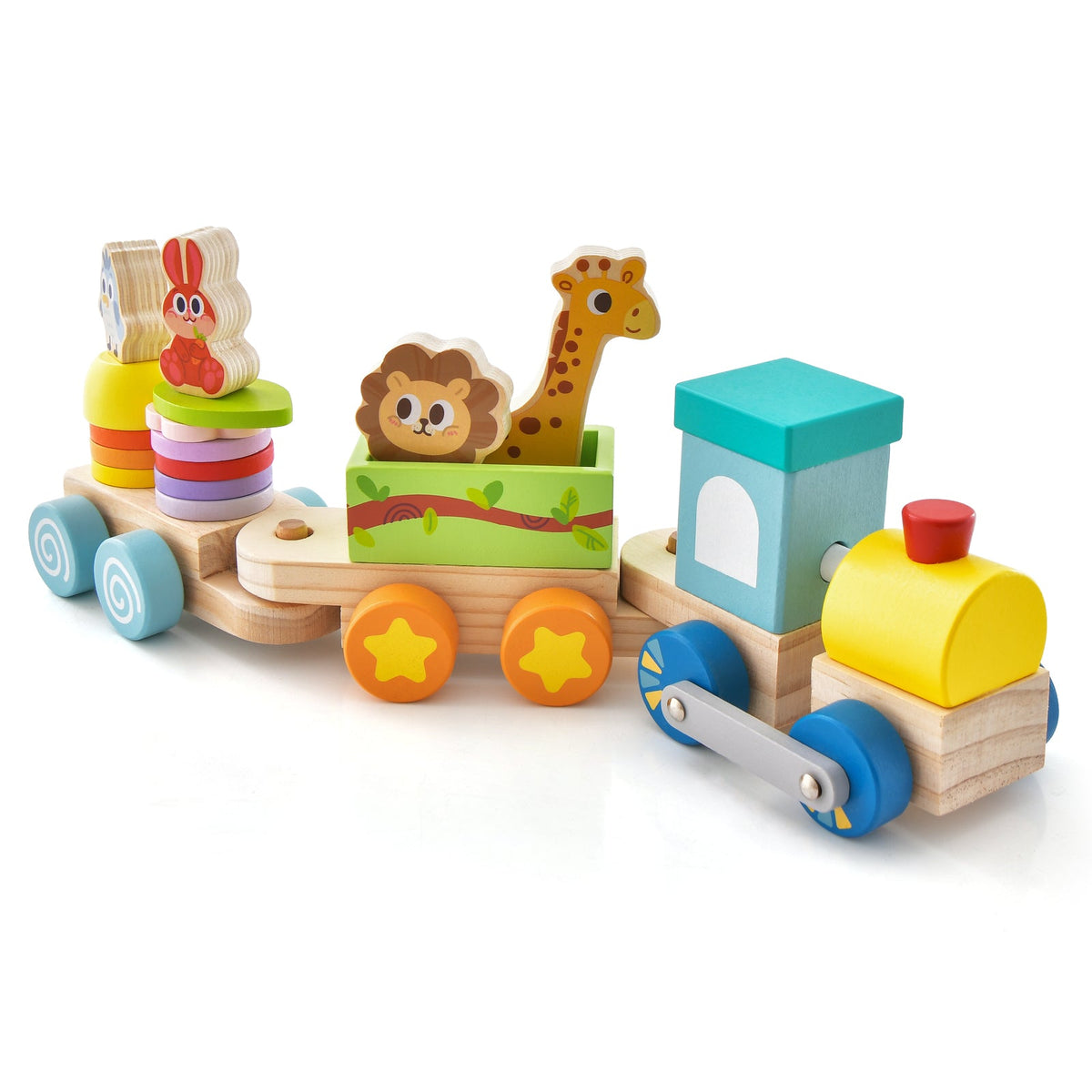 Animal Parade Wooden Stacking Train