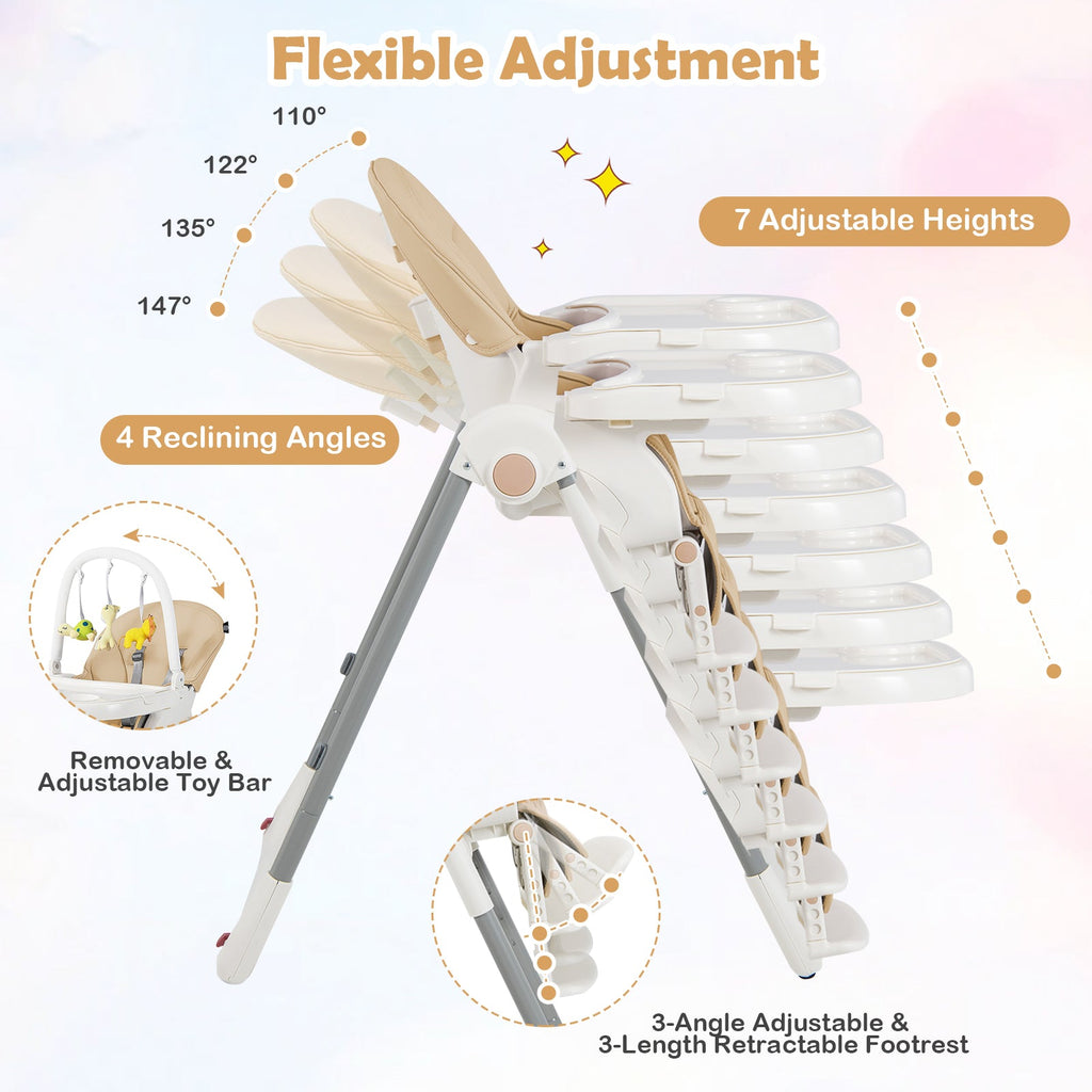 Little Sprouts 4-in-1 Folding High Chair