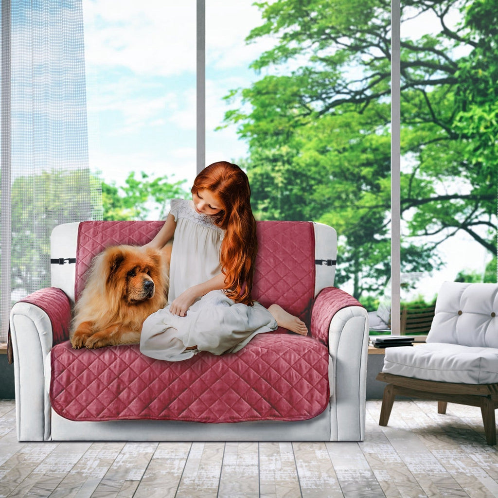 Reversible Sofa Protector with Elastic Strap