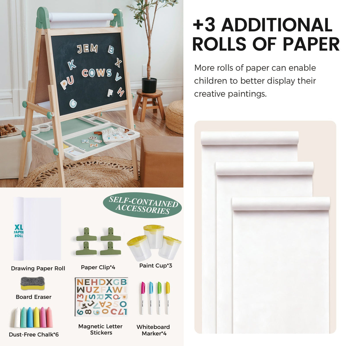 Tiny Land Pink Magnitales Easel & Paper Roll Set — product image 12 of 20