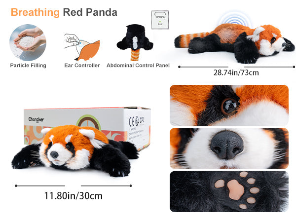 Breathing Red Panda Plush by Chongker, image 4 of 14