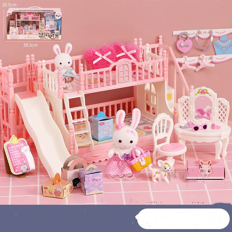 Bunny dollhouse room and scene playset — product image 3