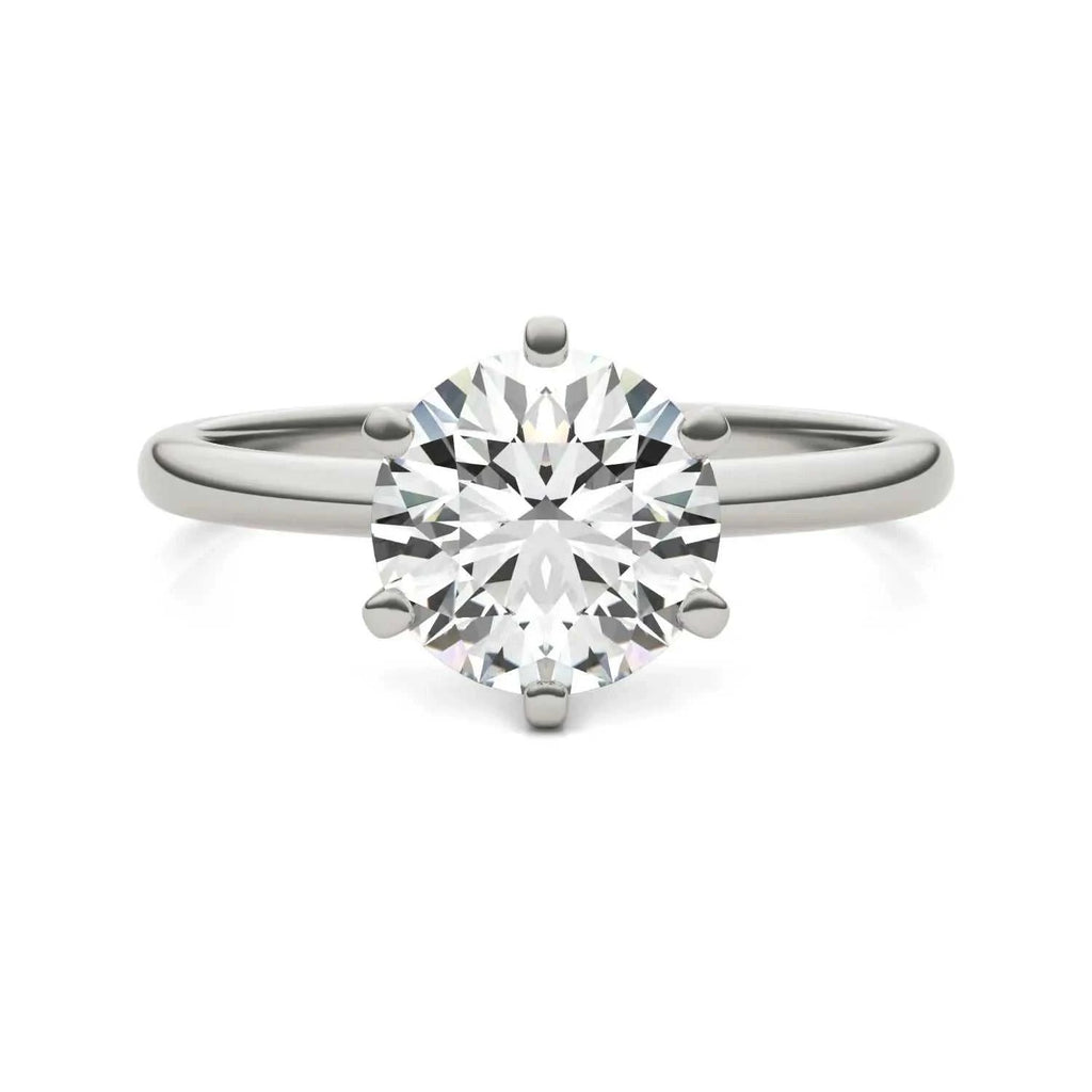 AGI Certified 3 CTW Lab Grown Diamond Solitaire Engagement Ring – G-VS Clarity, 14K White Gold - Maven Couture IncDiamond Ring