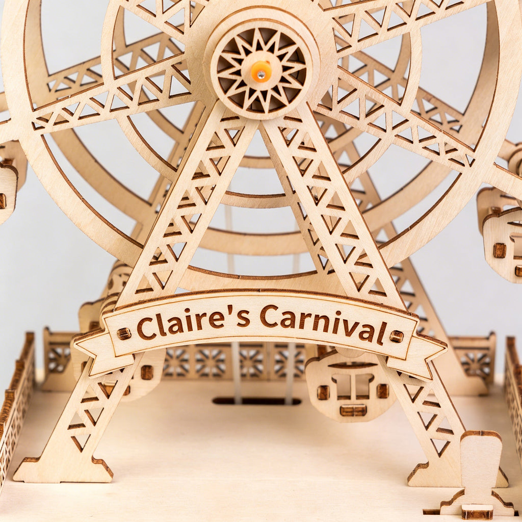 DIY Wooden Ferris Wheel Music Box Kit by Kitsville, image 4 of 9