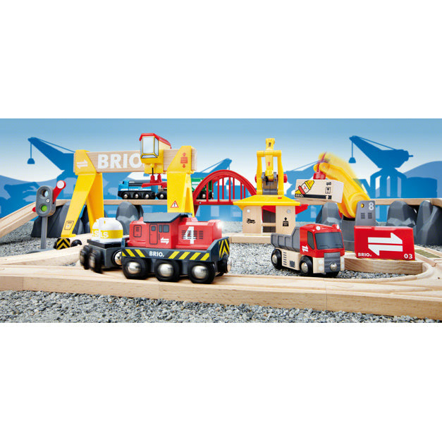Deluxe Wooden Railway Set - product photo