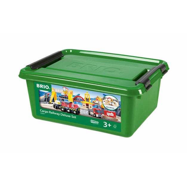 Deluxe Wooden Railway Set - product photo