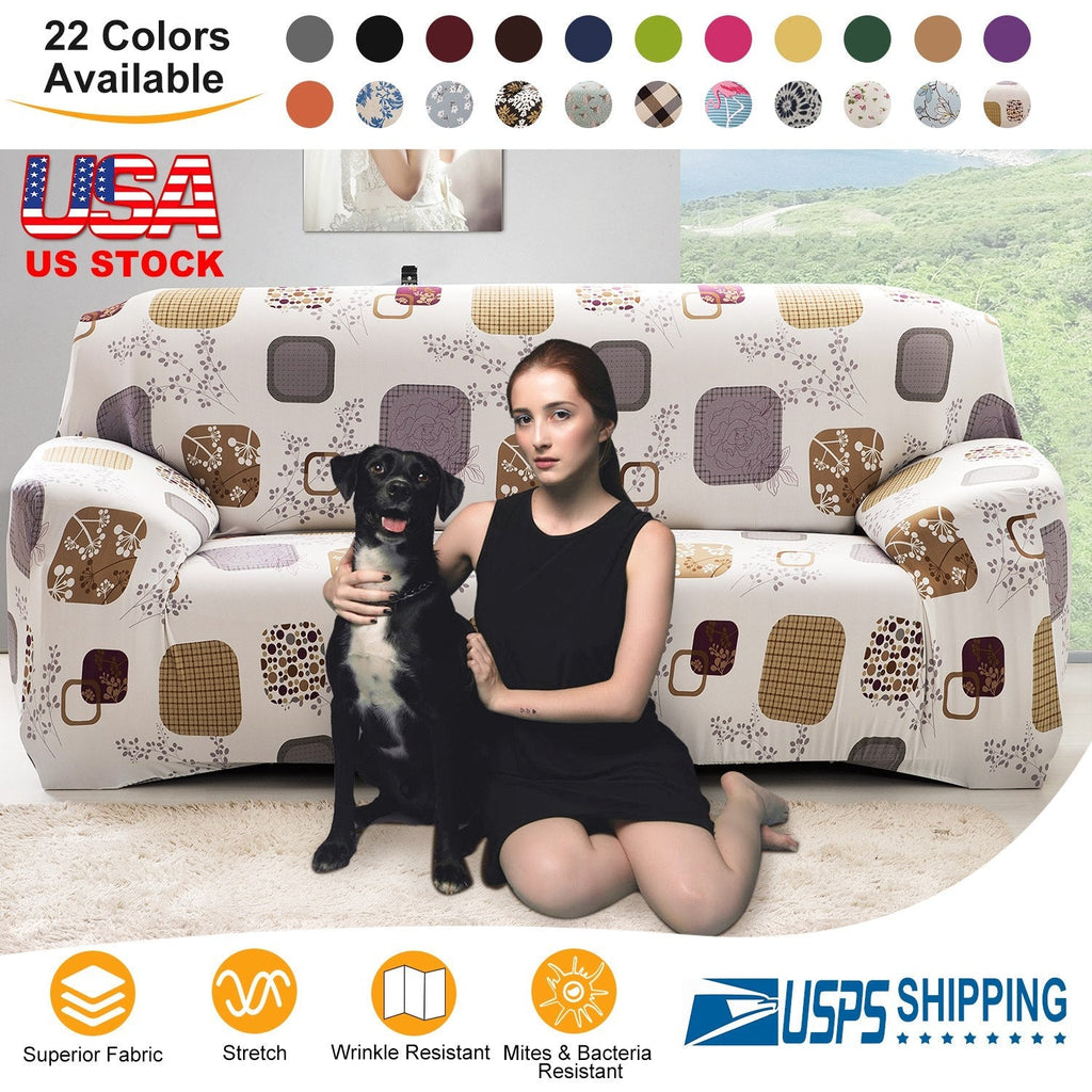Patterned Stretch Sofa Slipcover