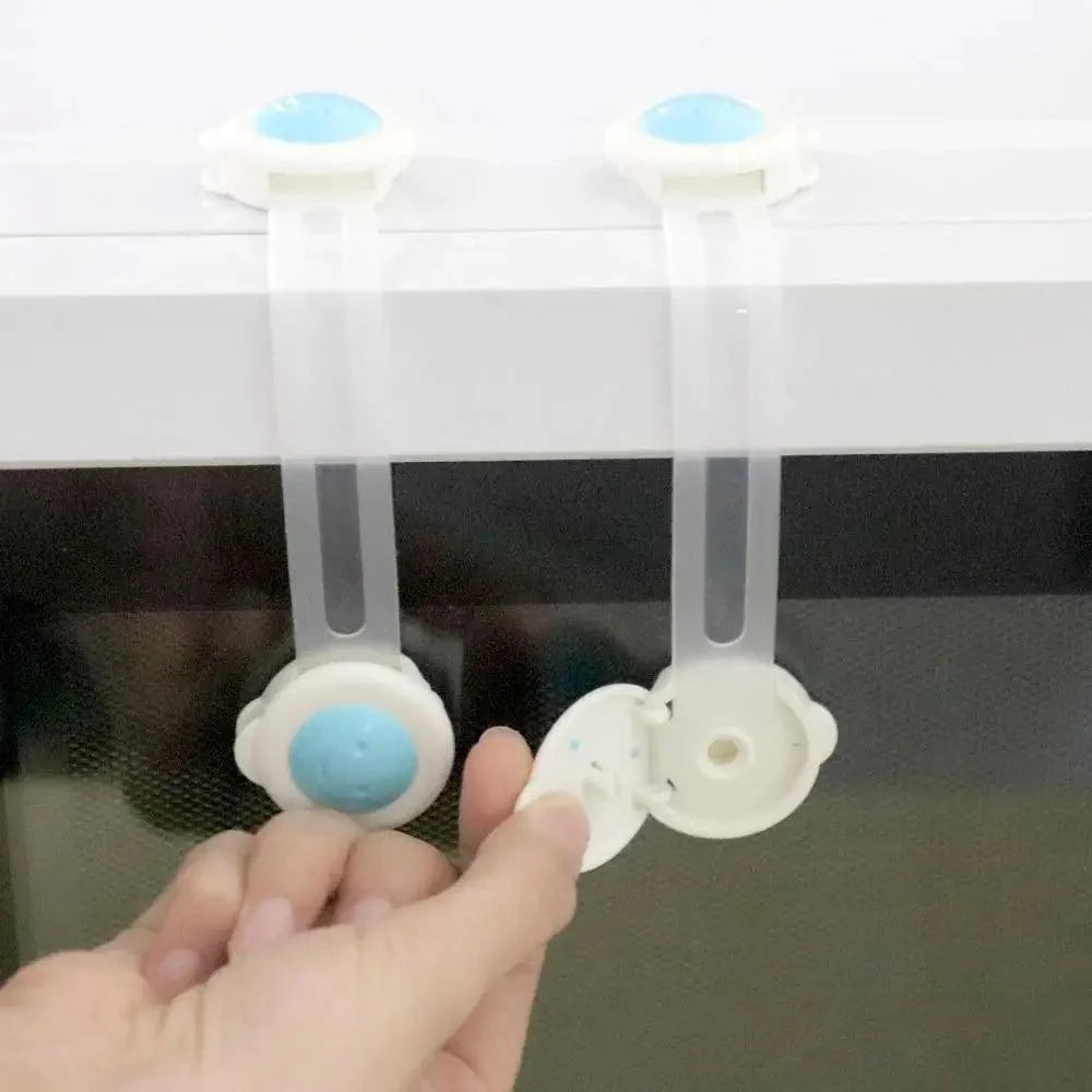 Baby Safety Lock Children Cabinet Drawer Door Fridge Blockers Plastic Lock For Kids Safety Protection Cover