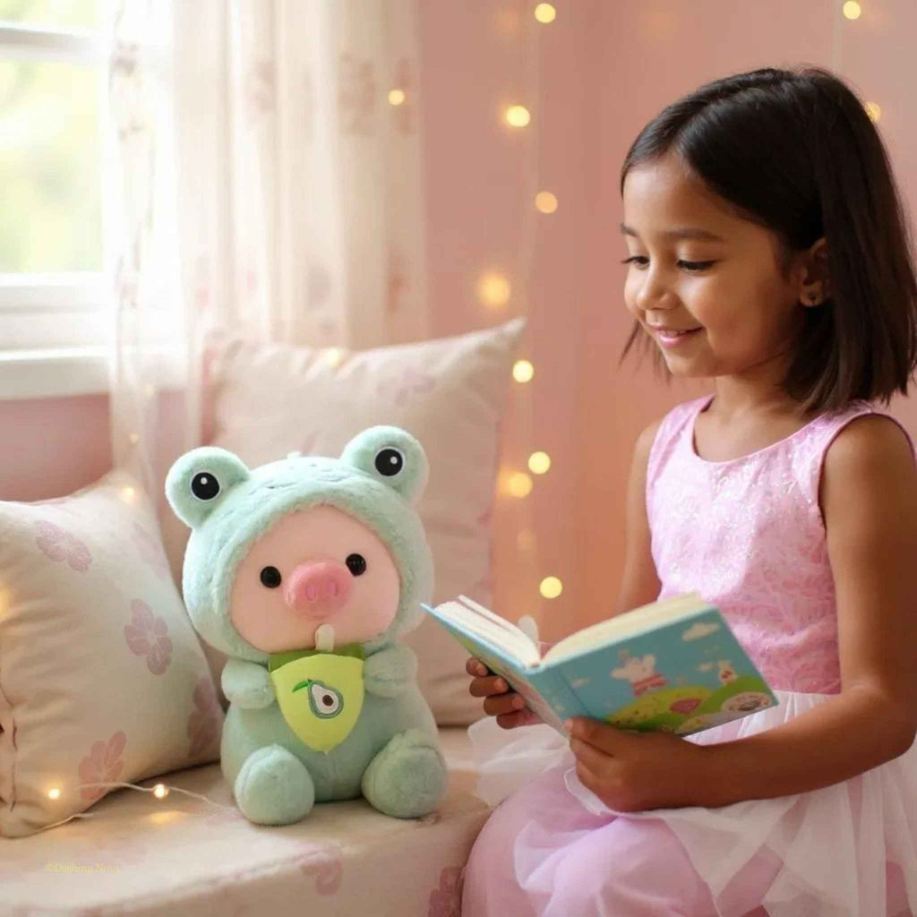 Boba Pig Stuffed Animal Soft Plushie Gift for Girls & Boys