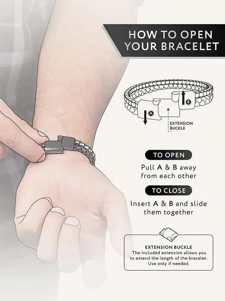 Brown Leather & Silver Box Chain Bracelet - Maven Couture IncLeather Bracelet