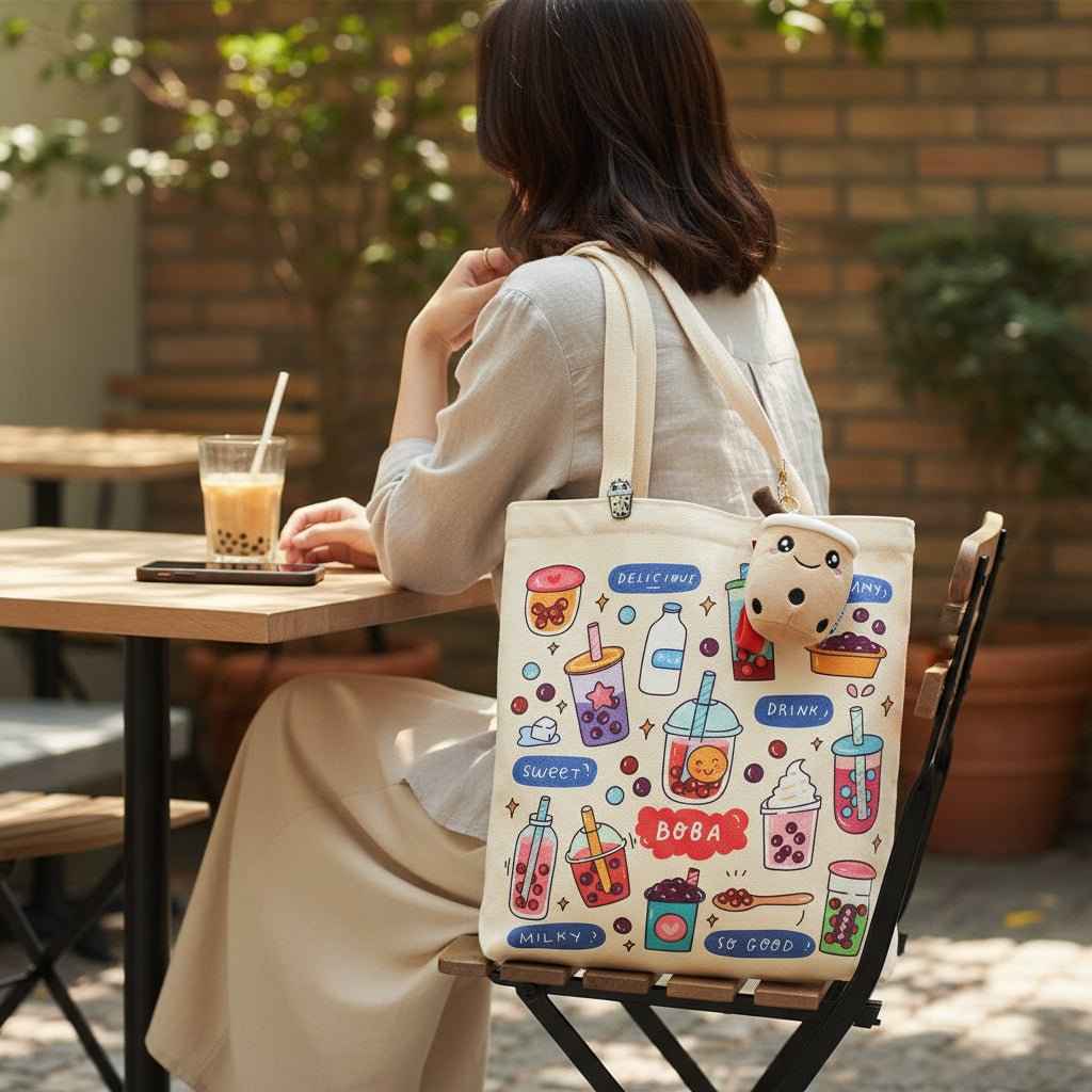 Boba Tote Bag Gift Set — product photo 4 of 22