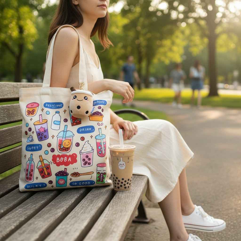 Boba Tote Bag Gift Set — product photo 5 of 22