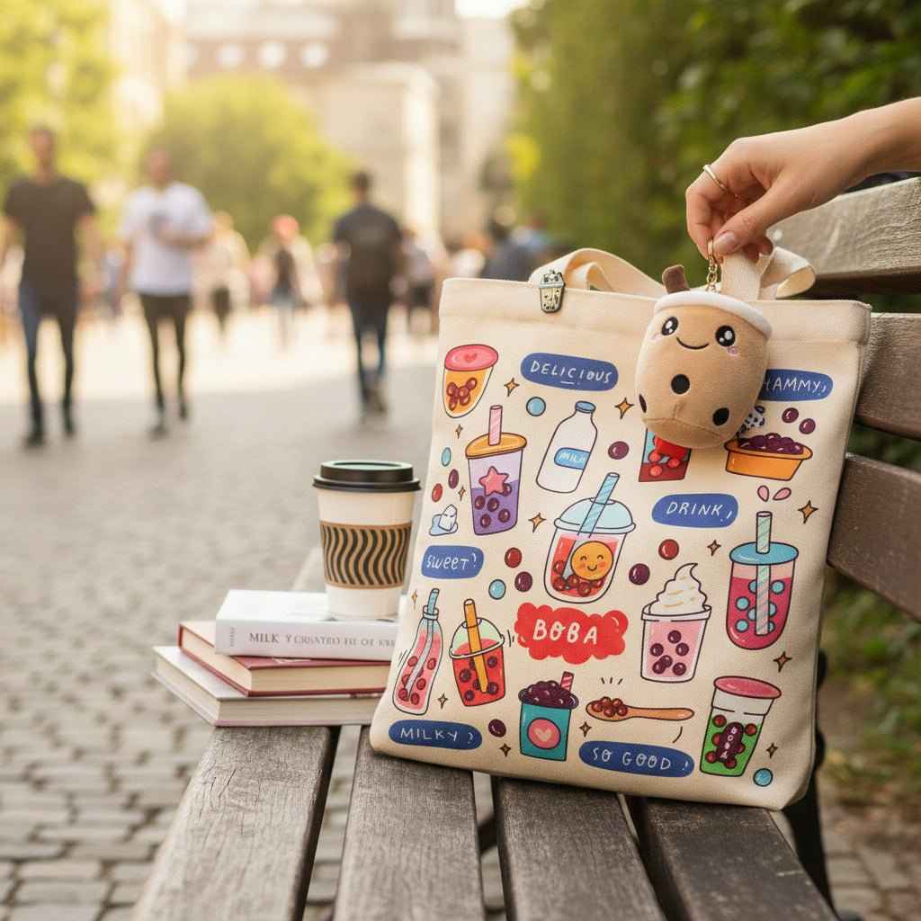 Boba Tote Bag Gift Set — product photo 6 of 22