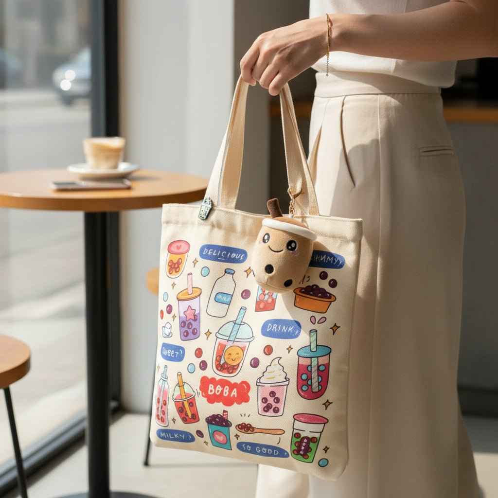 Boba Tote Bag Gift Set — product photo 7 of 22