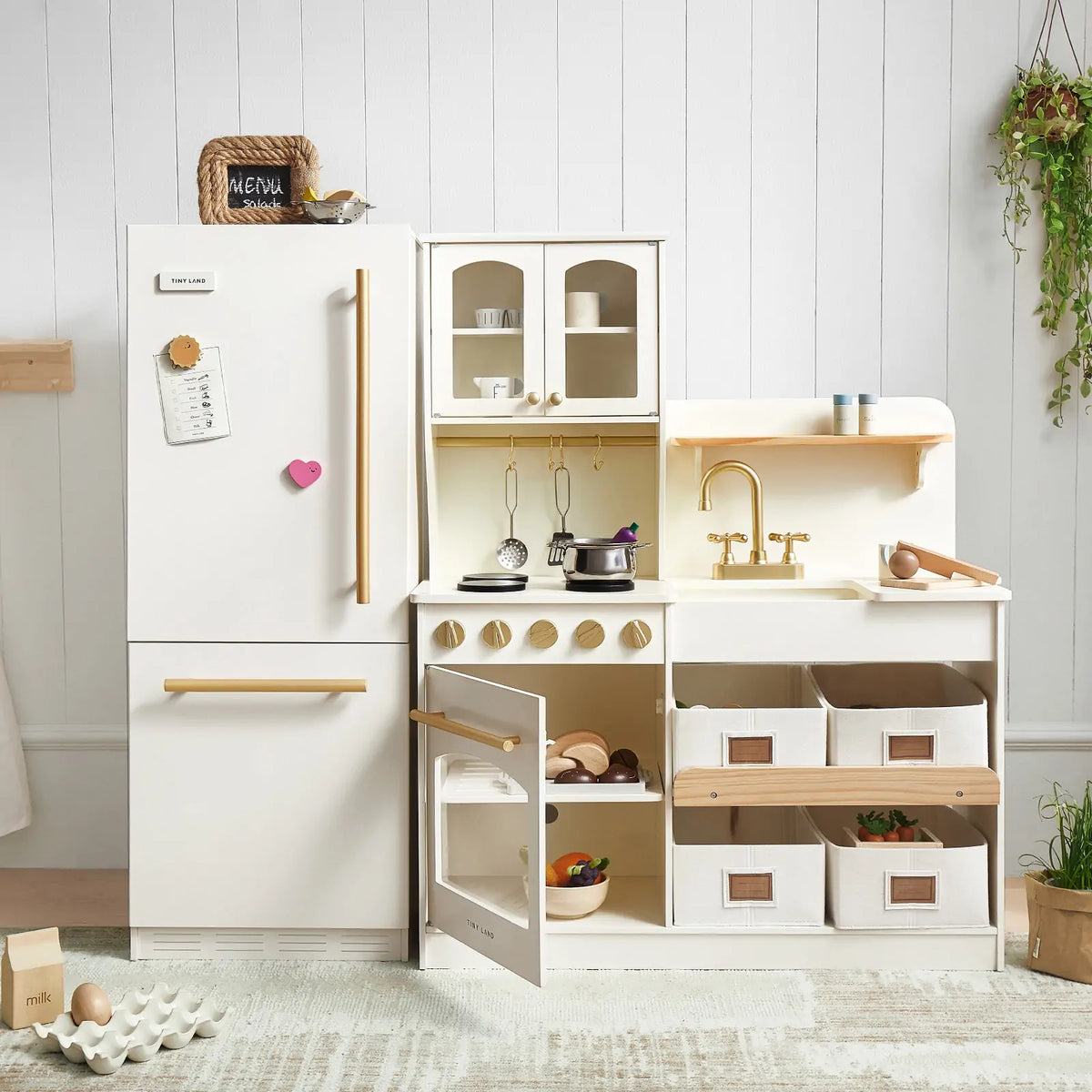Tiny Land Wooden Play Kitchen Fridge — product image 6 of 10