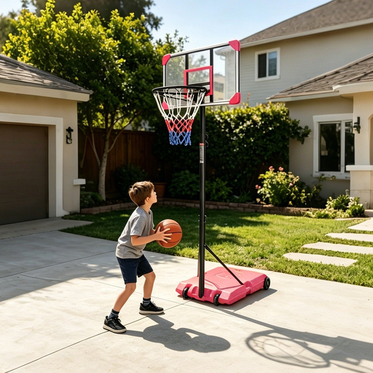 Hoop Heroes Adjustable Basketball Hoop