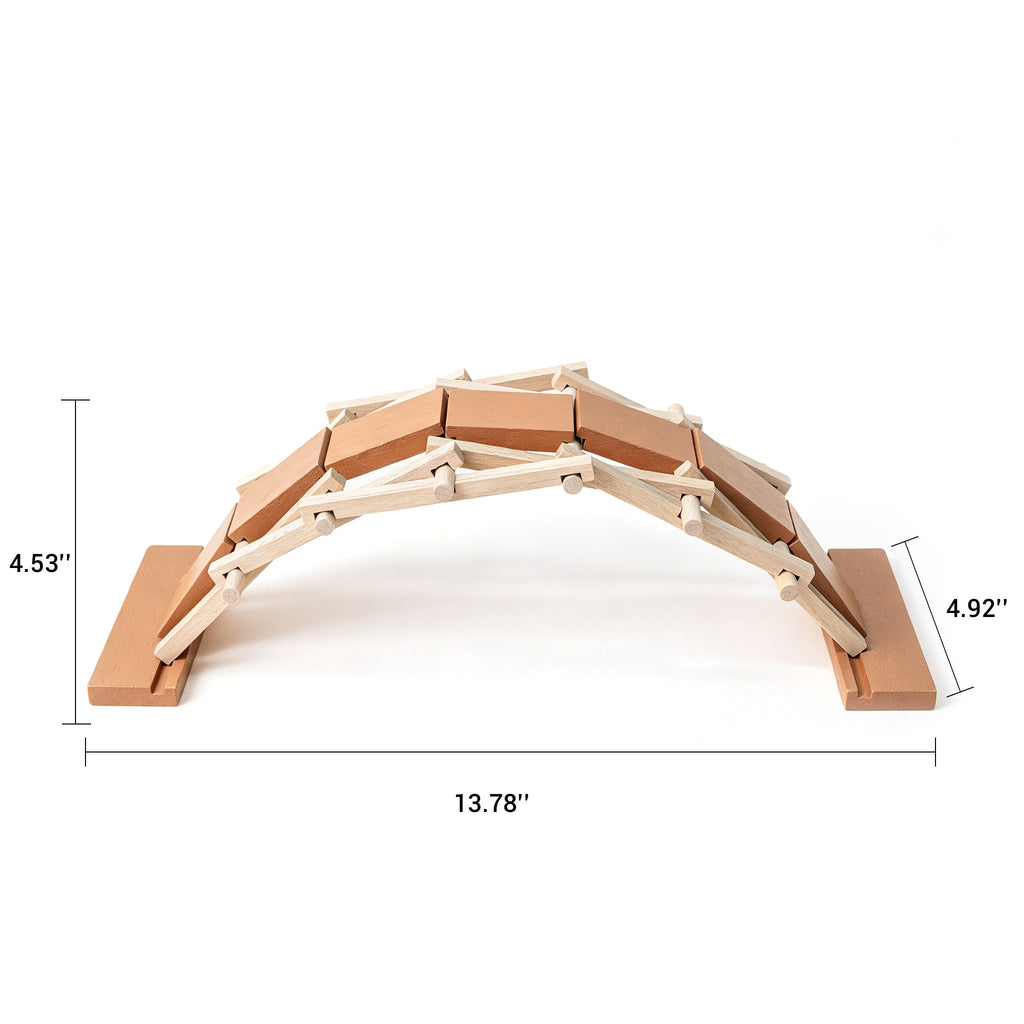 DIY Leonardo da Vinci Self-Supporting Bridge Kit by Kitsville, image 3 of 7