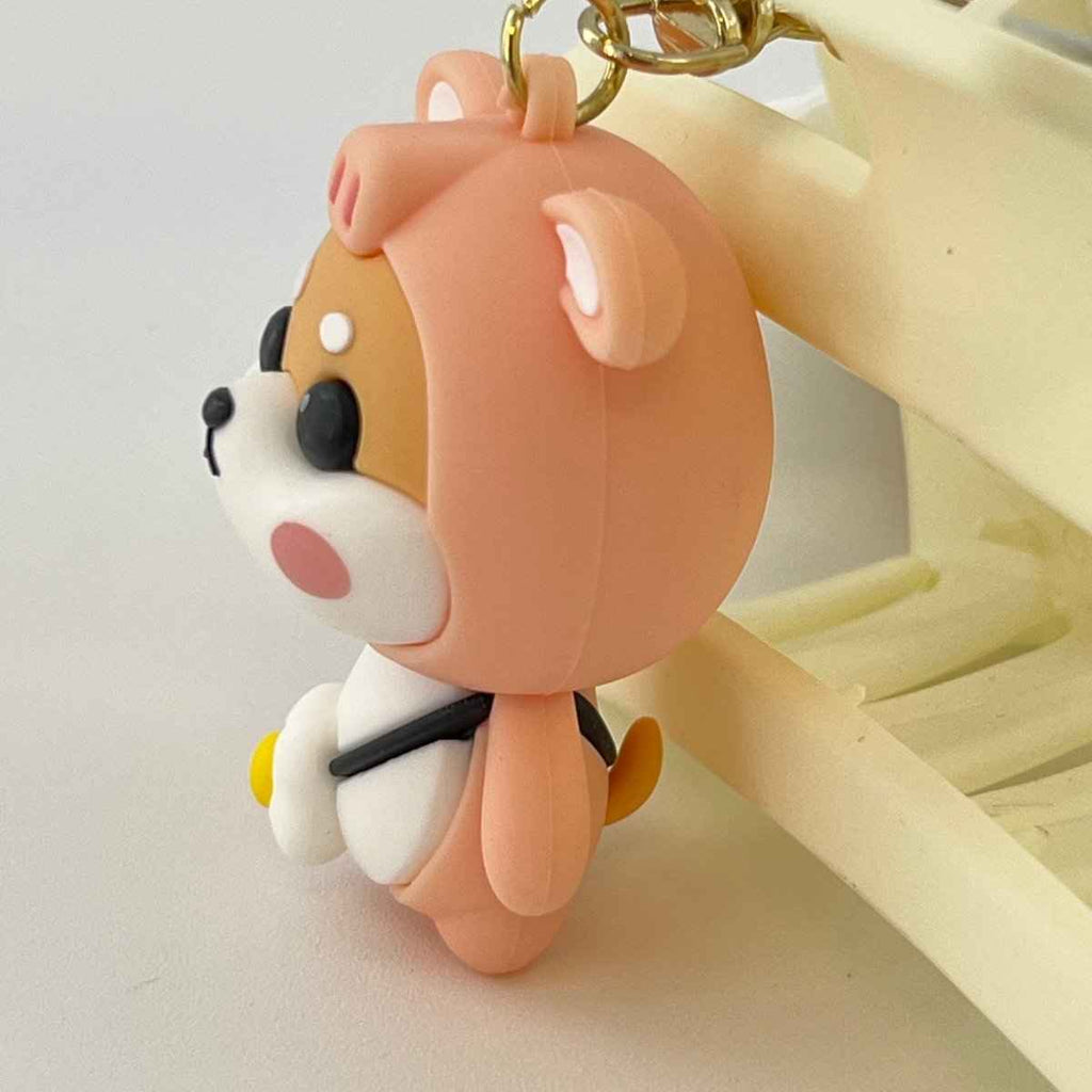 Shiba Inu Keychain in Pig Costume — product photo 4 of 9