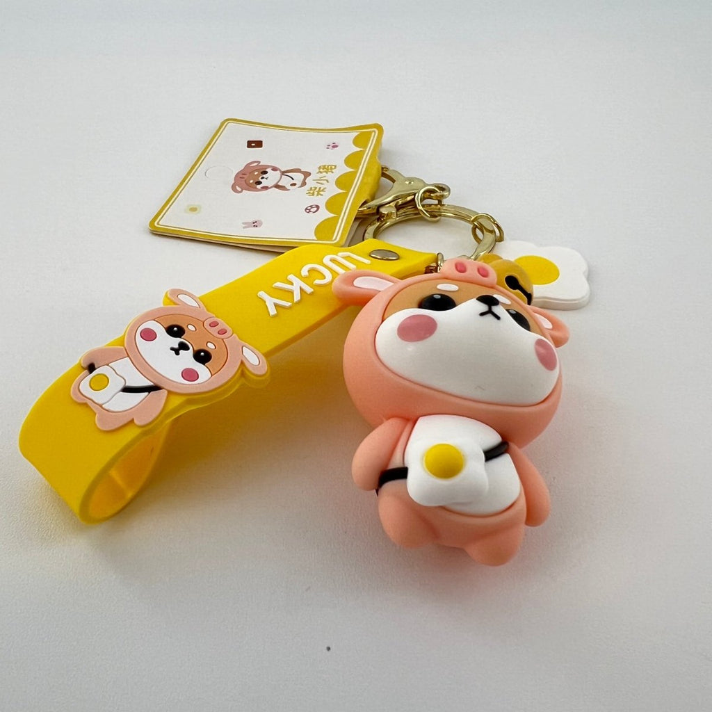 Shiba Inu Keychain in Pig Costume — product photo 6 of 9