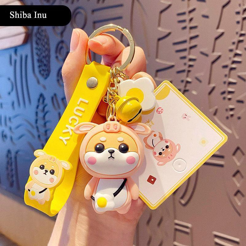Shiba Inu Keychain in Pig Costume — product photo 9 of 9
