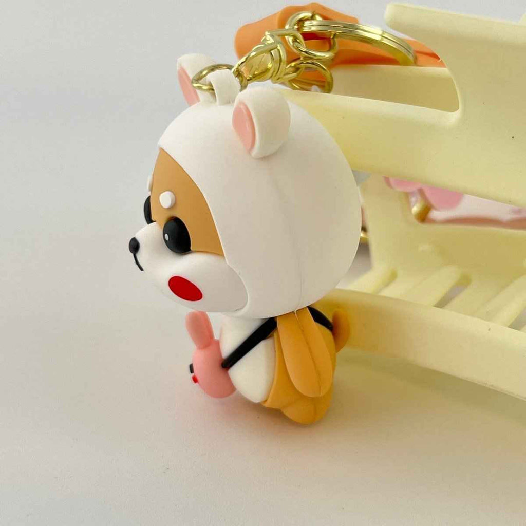 Bunny-Ear Shiba Keychain — product photo 4 of 9