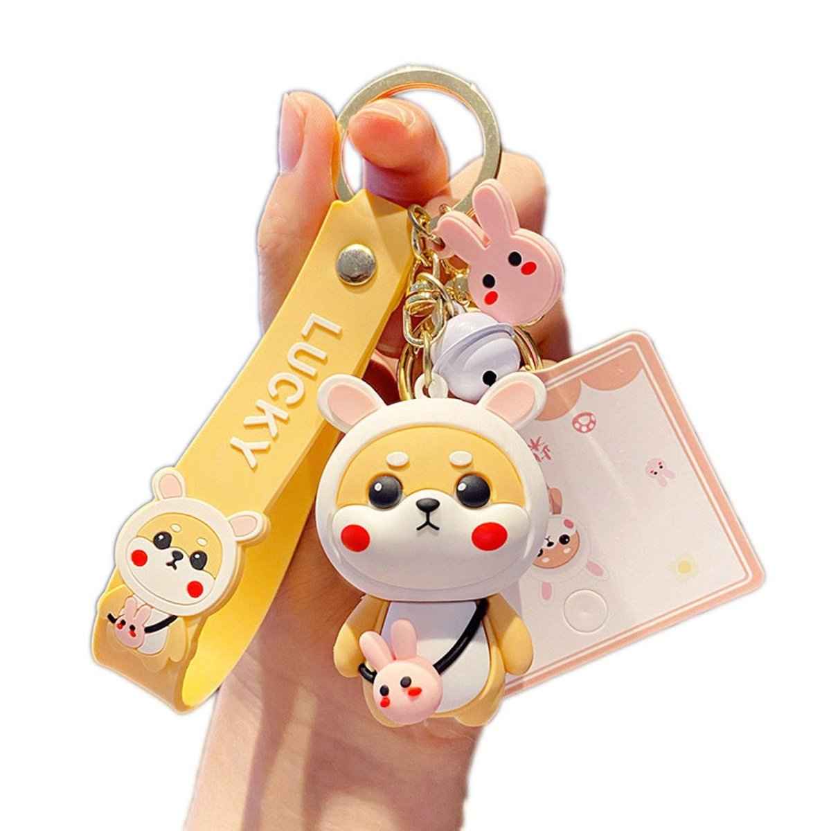 Bunny-Ear Shiba Keychain — product photo 1 of 9
