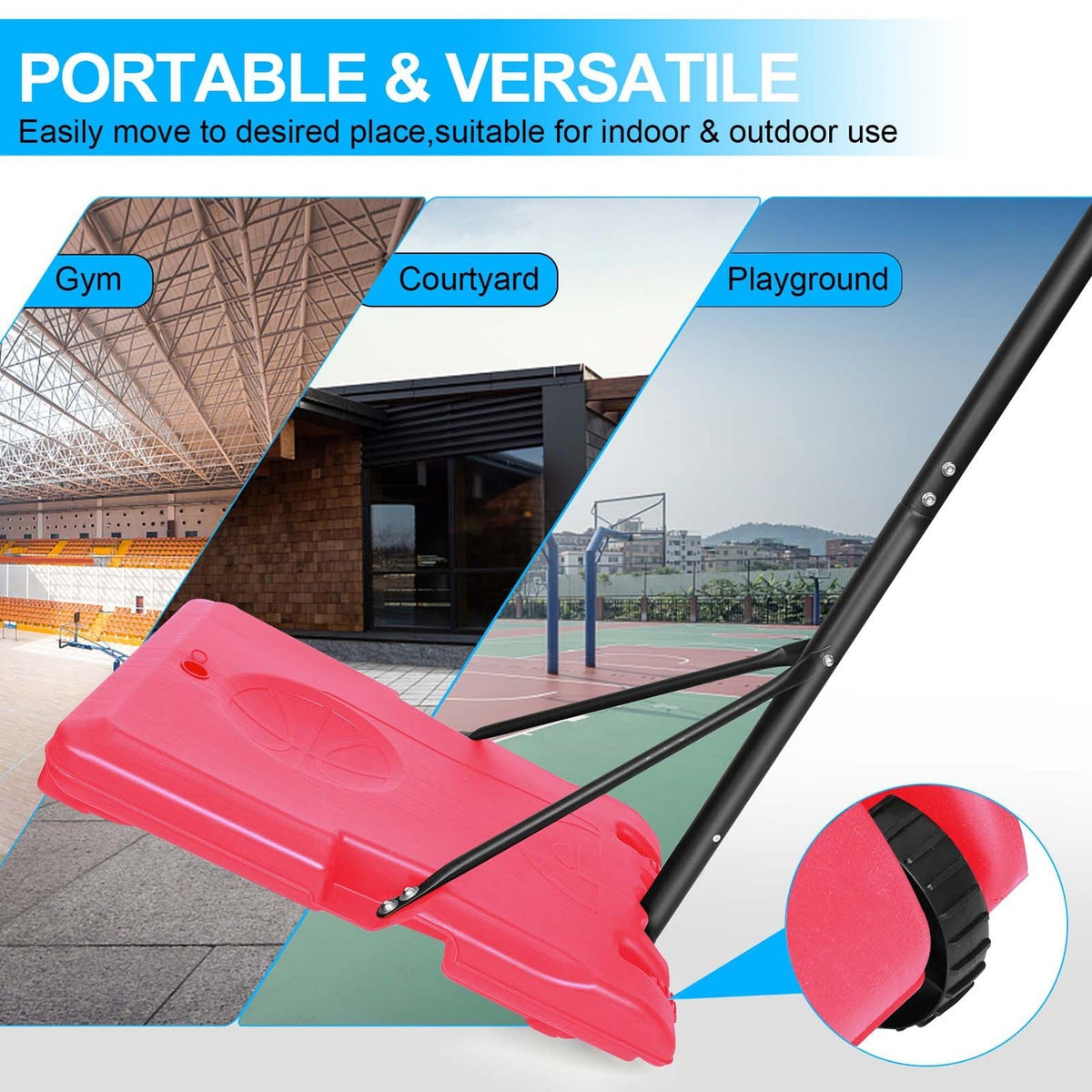 Hoop Heroes Adjustable Basketball Hoop