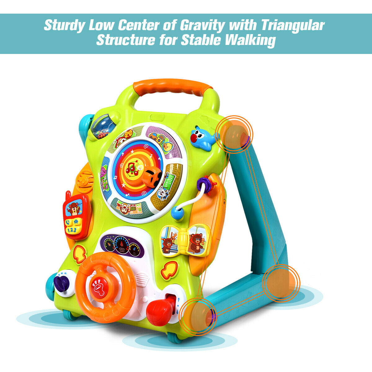 Tiny Tunes 3-in-1 Musical Learning Walker