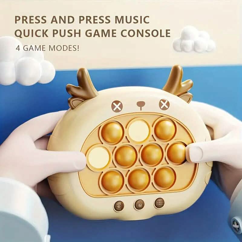 Another angle of the electronic whack-a-mole style game console