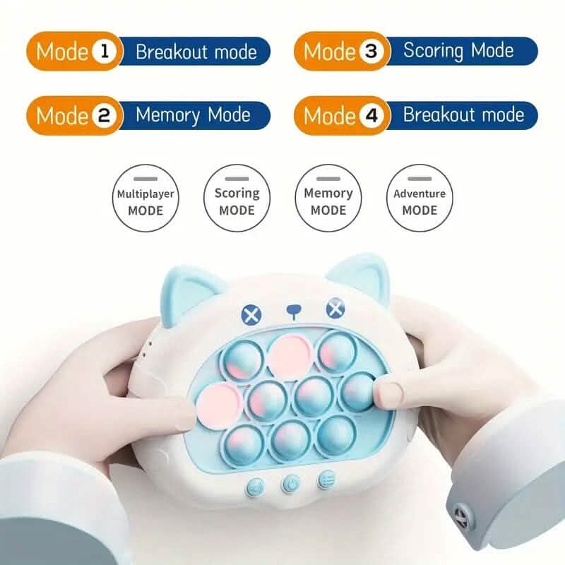 Detailed look at the electronic whack-a-mole style game console