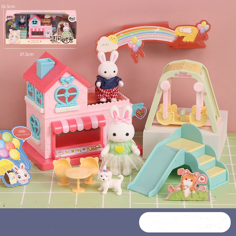 Bunny dollhouse room and scene playset — product image 7