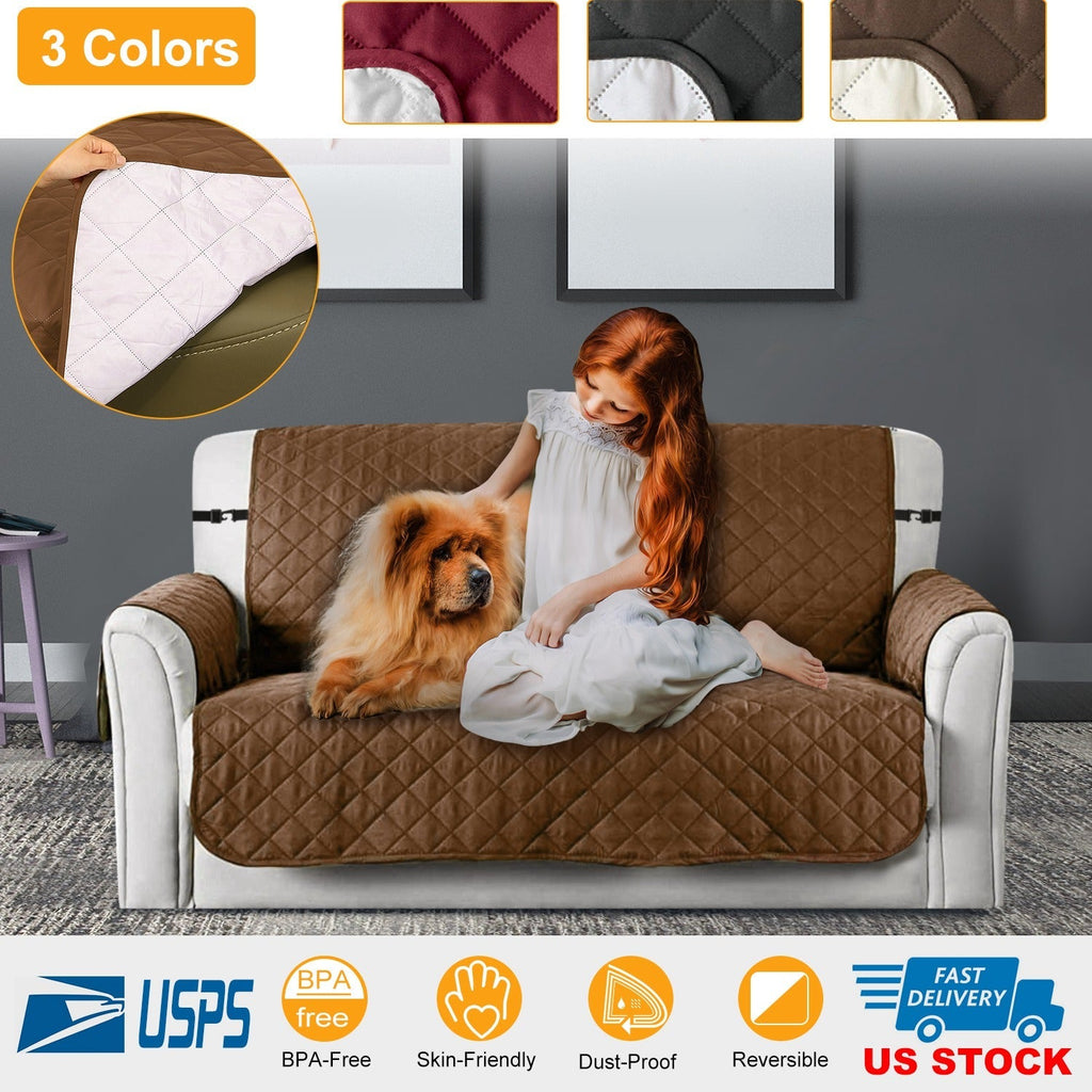 Reversible Sofa Protector with Elastic Strap