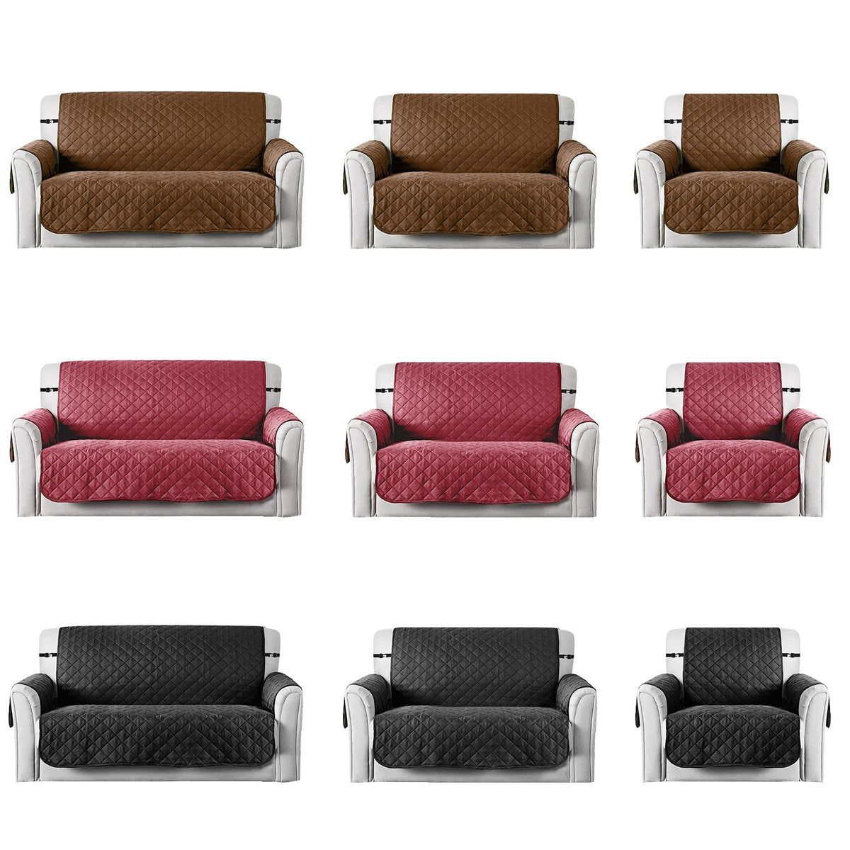Reversible Sofa Protector with Elastic Strap