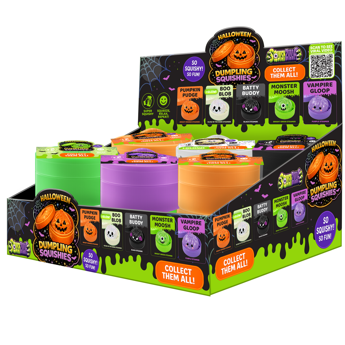 Fun Doh Spooky Mystery Dumpling Squishy Toy, Ages 3+