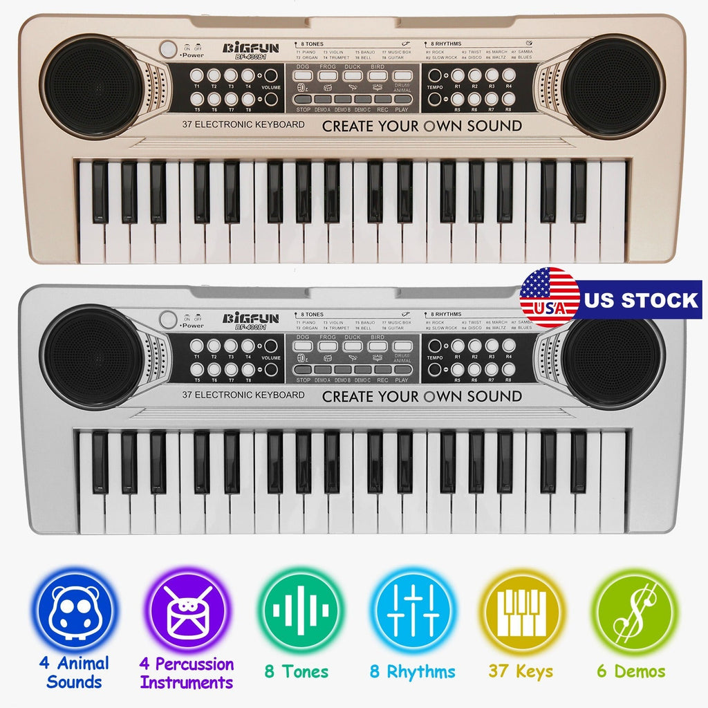 Tiny Tunes 37-Key Keyboard with Microphone