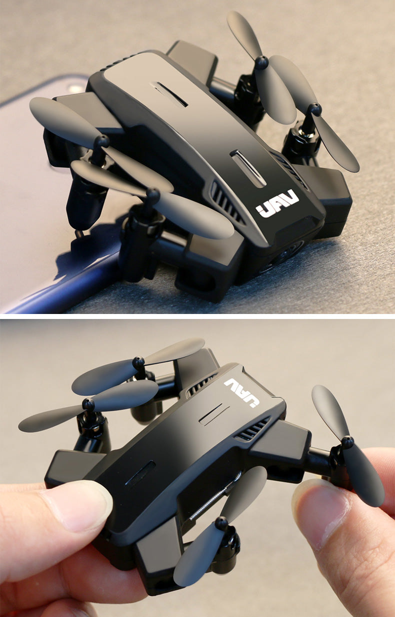 Side view of the remote control plane with HD camera