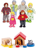 Happy Family Wooden Dollhouse Playset