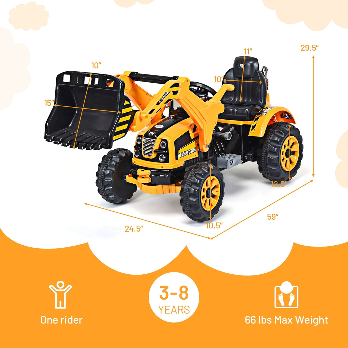 12V Kids Ride-On Dumper Truck
