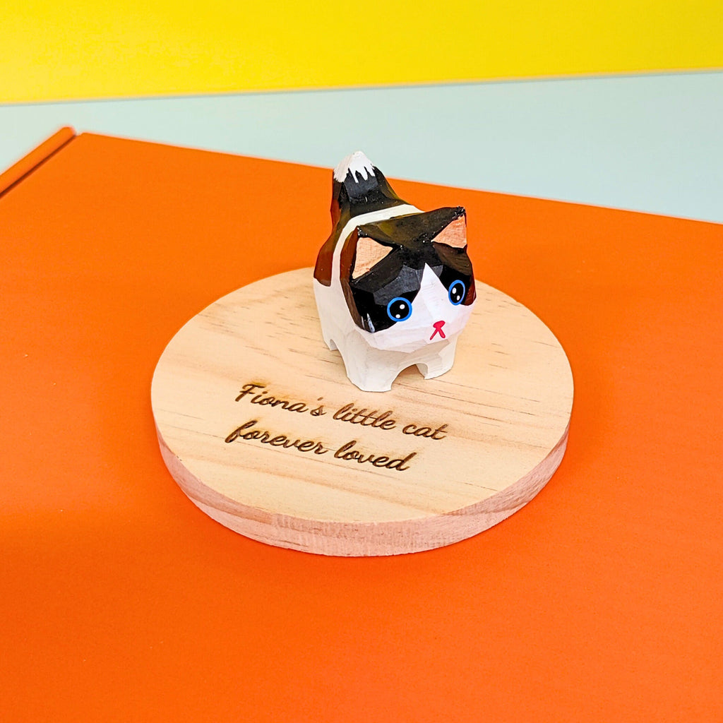 Hand-Carved Cat Painting Kit – Paint Two Cats, Create a Keychain - Pipkin & Puddle: Dreamland