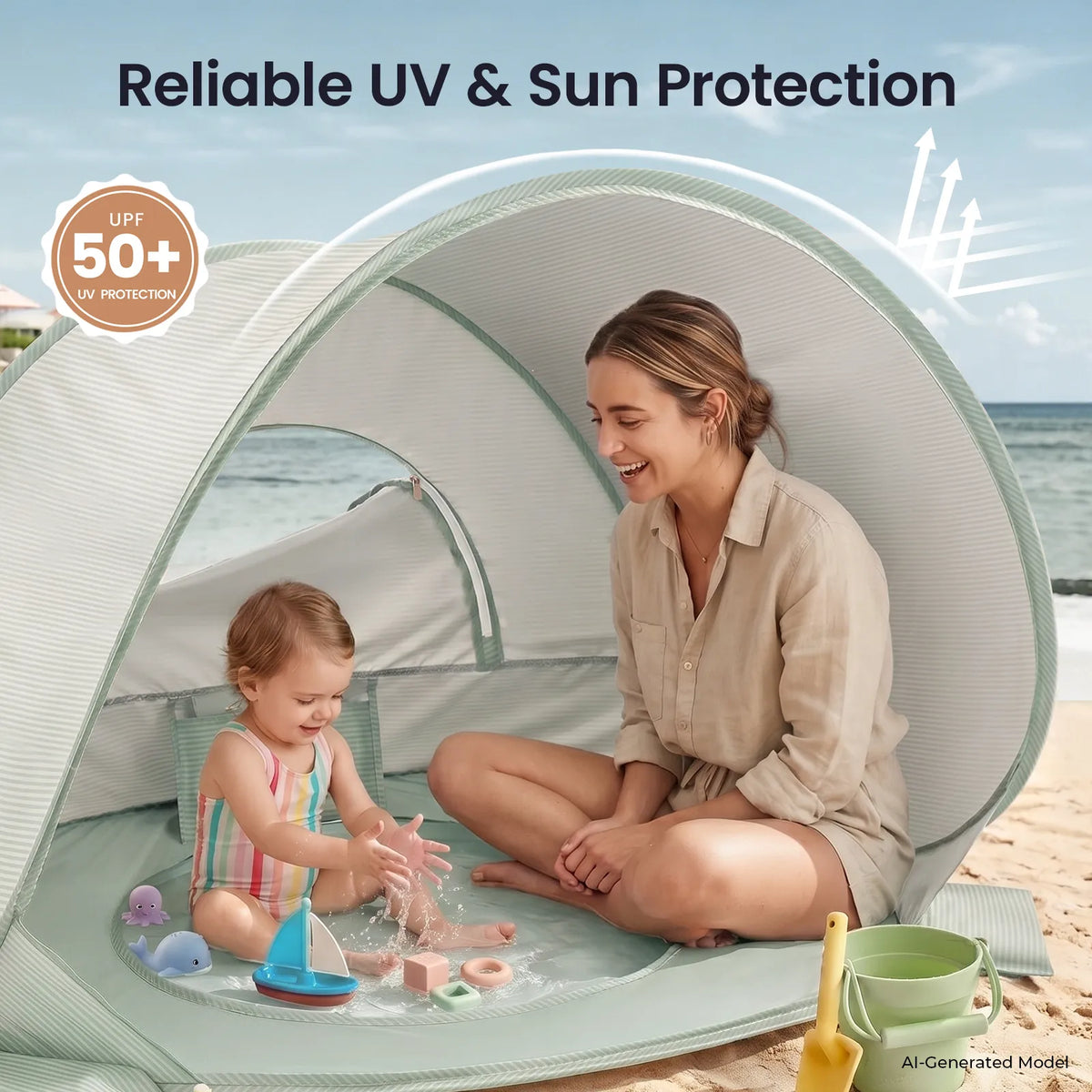 Tiny Land 3-in-1 Baby Beach Tent — product image 2 of 27