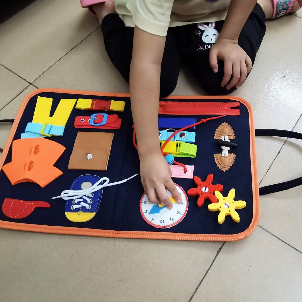 Busy Board Sensory Activity Board for Toddlers