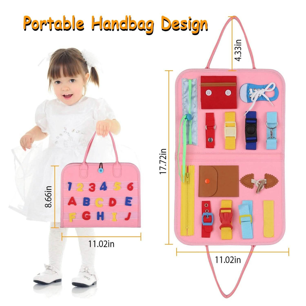Busy Board Sensory Activity Board for Toddlers
