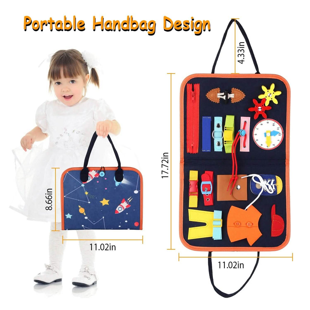 Busy Board Sensory Activity Board for Toddlers