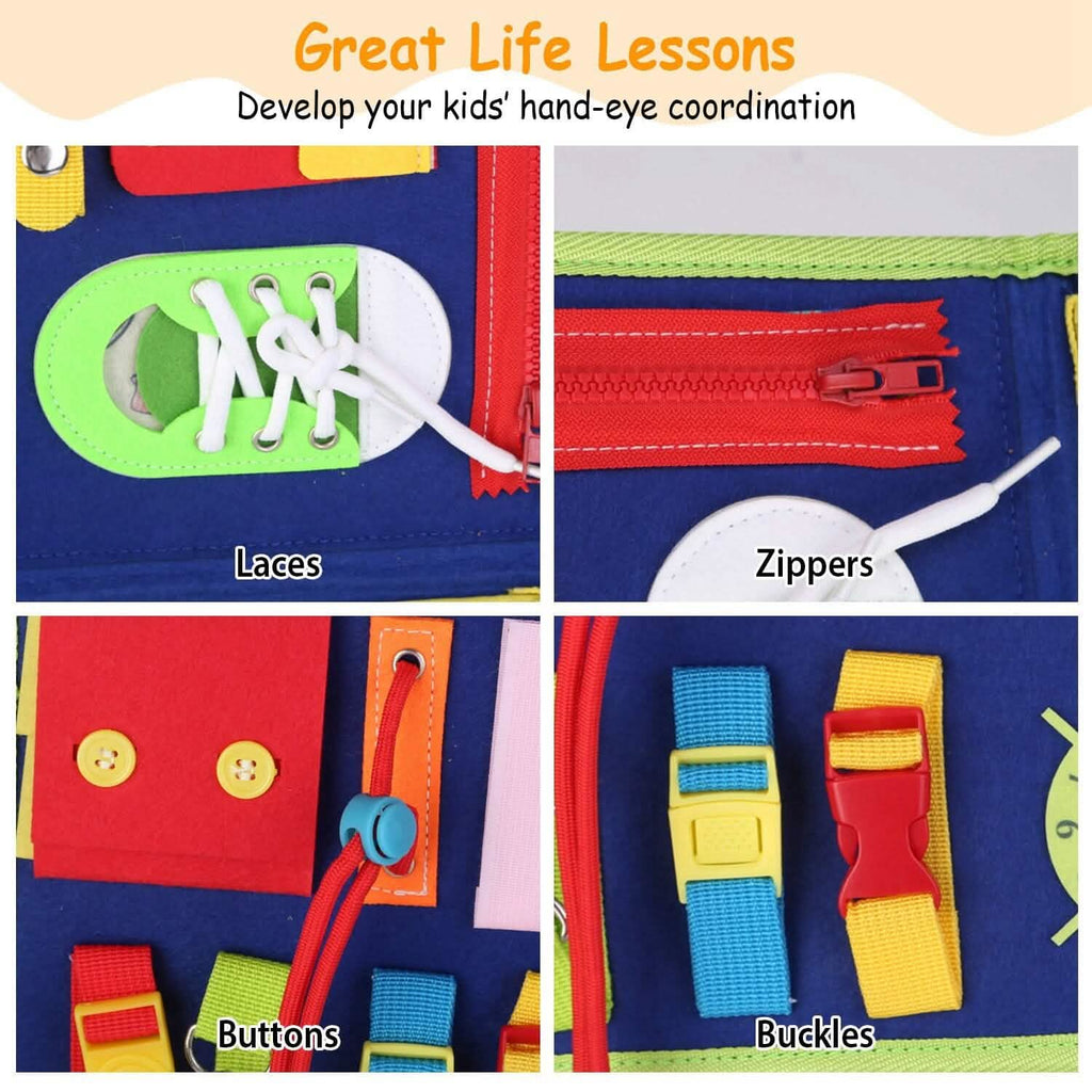 Busy Board Sensory Activity Board for Toddlers