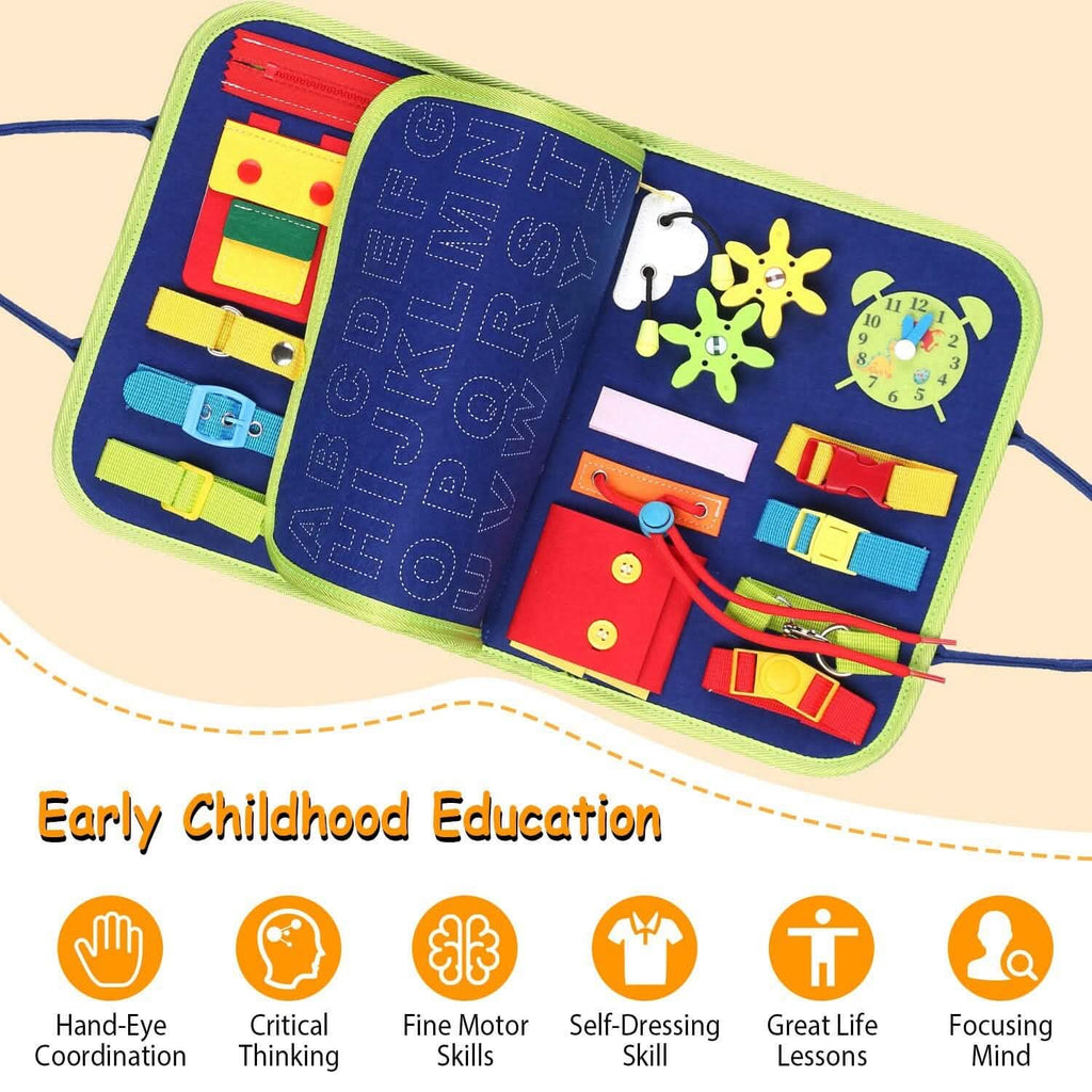 Busy Board Sensory Activity Board for Toddlers