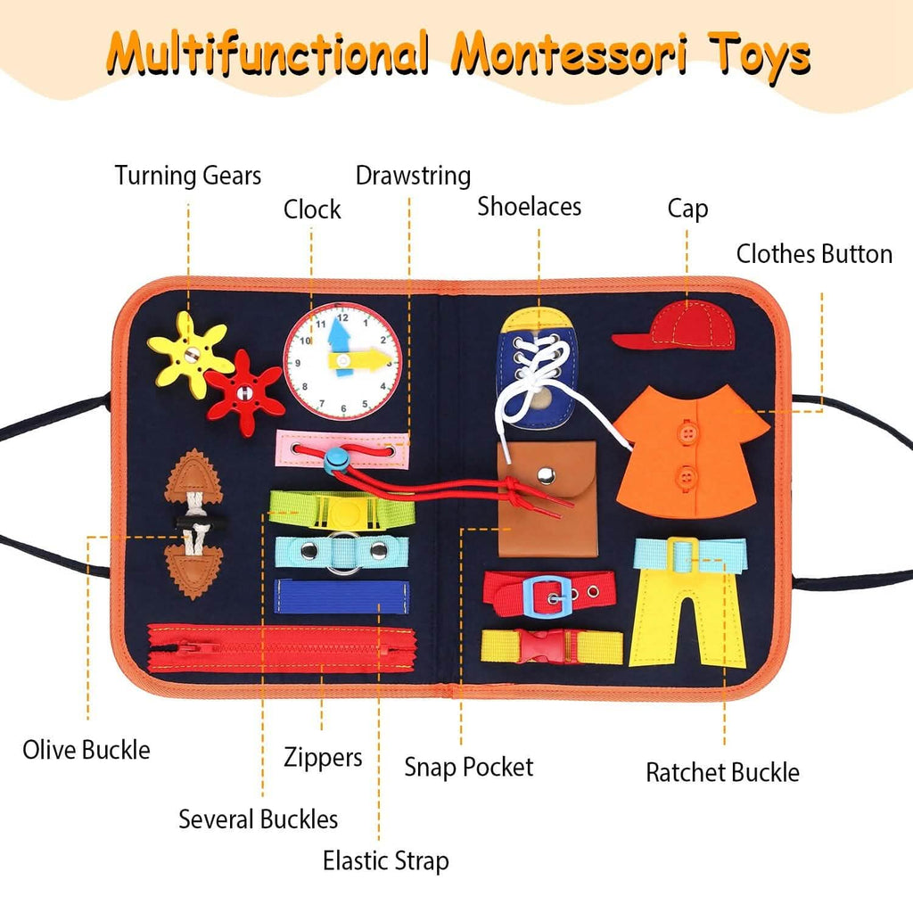 Busy Board Sensory Activity Board for Toddlers