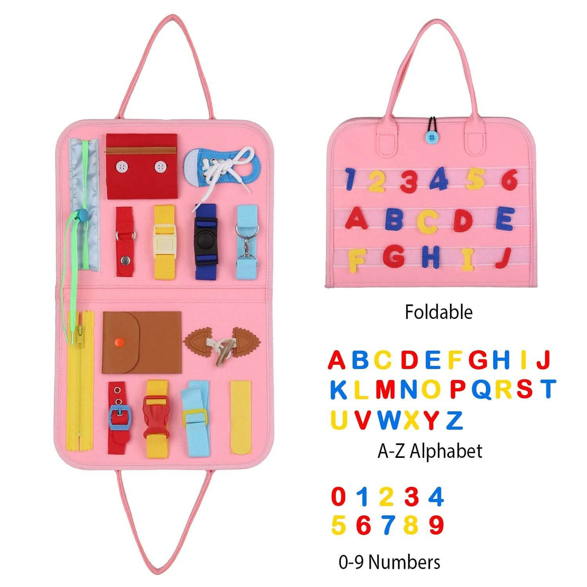 Busy Board Sensory Activity Board for Toddlers