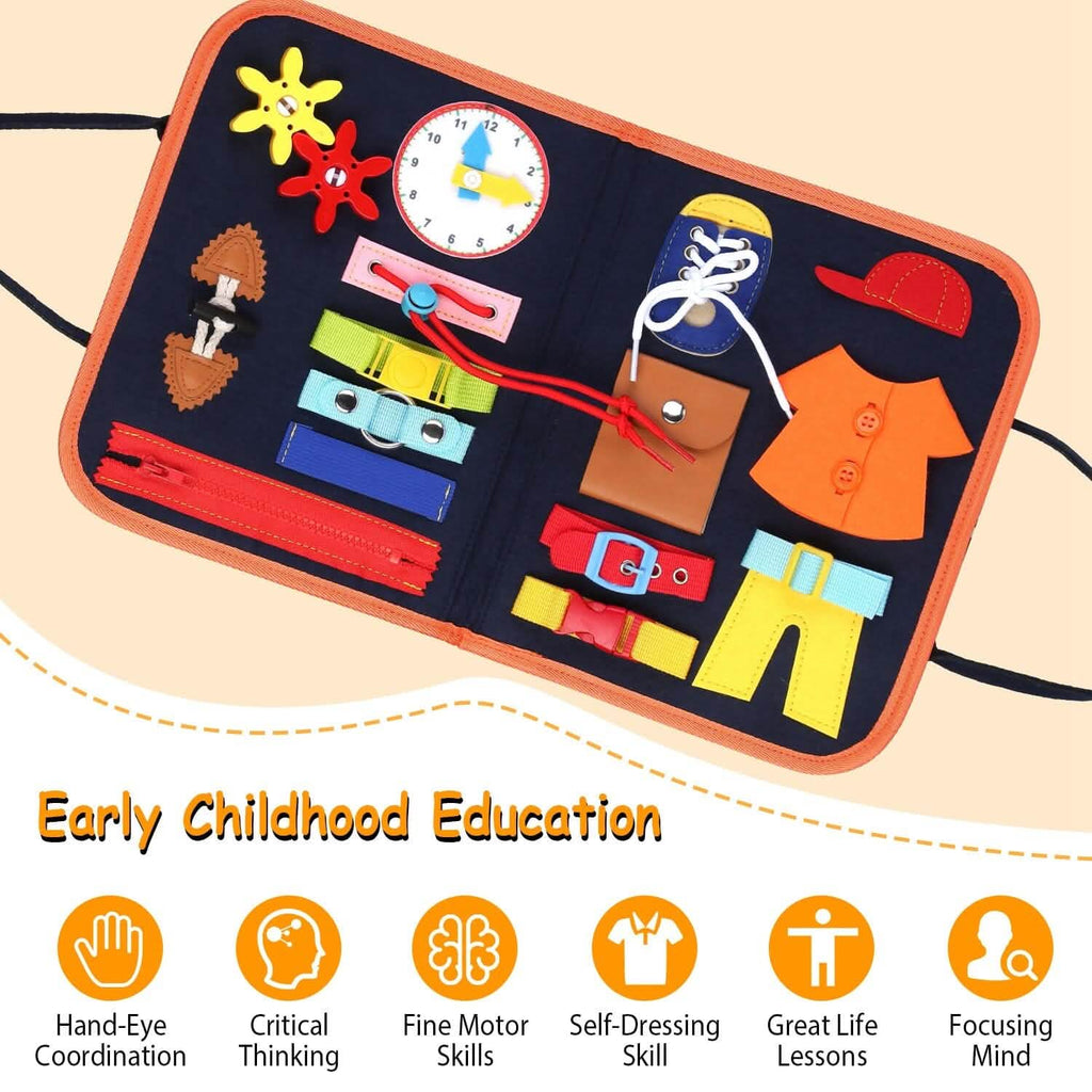 Busy Board Sensory Activity Board for Toddlers