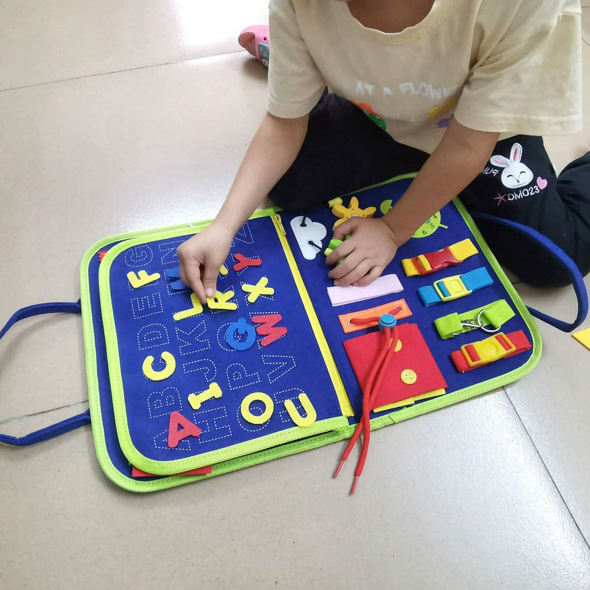 Busy Board Sensory Activity Board for Toddlers
