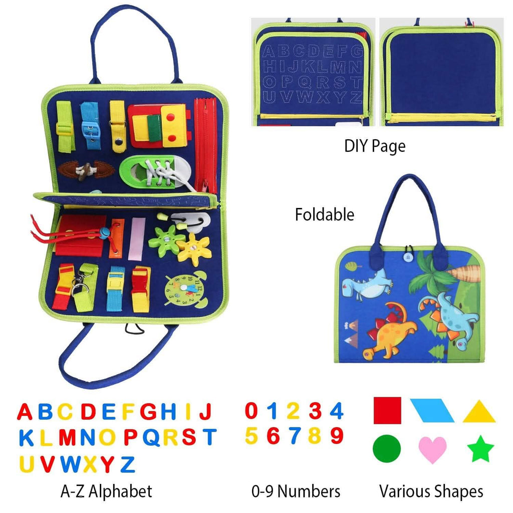 Busy Board Sensory Activity Board for Toddlers